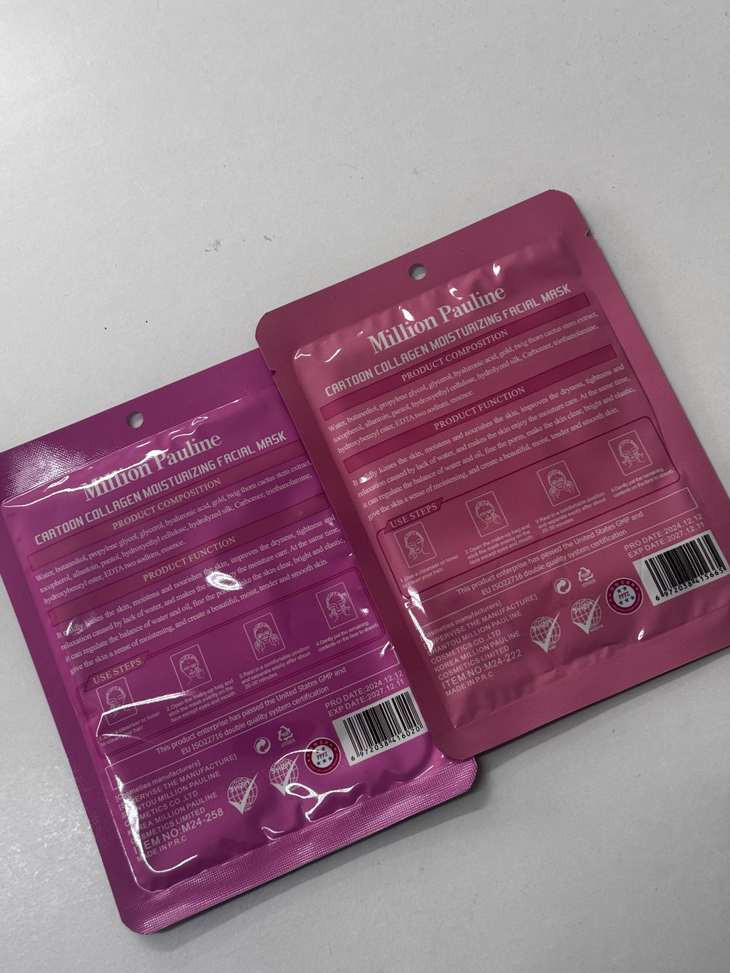 Maschera viso in tessuto